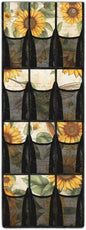 12-Pocket Over The Door Hanging Organizer, Lightweight Oxford Cloth Waterproof Foldable and Perfect for Bathroom Bedroom or Closet Storage Solutions, Sunflower and Hummingbird