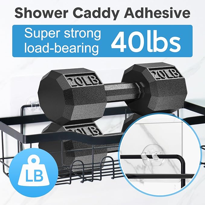 12 Pack Adhesive Replacement, Strong Adhesive Hooks, Waterproof Adhesive Strips, No Drilling, for Bathroom Storage Shelves and Kitchen Racks