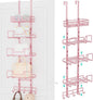 HapiRm Over Door Purse Organizer - Adjustable Purse Storage Rack with Bags Design Metal Basket, Wall Mounted Handbag Organizer, Hanging Handbag Holder, Can Use As 1/2 Part Detachable