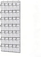Meolsaek Over the Door Shoe Organizer with 40 Breathable Mesh Pockets, Hanging Shoe Organizer for Door with 4 Metal Hooks, Shoe Organizer for Closet, Bedroom, Bathroom, Pantry (White, 35)