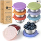 SANEXC 8 Pack - 1.6 Oz Small Salad Dressing Containers To Go, Leakproof Condiment Containers with Lids Reusable Stainless Steel Sauce Cups for Lunch Boxes Kitchen Storage Picnics Travel Meal Prep