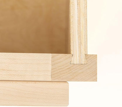 Quicklock RTA (Ready-to-Assemble) | Base Kitchen Cabinets - Shaker Style | Made in America (Raw Maple, 36" Wx34.5 Hx24 D Sink Base)
