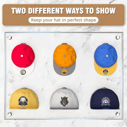Niunuerga 48 Pack Adhesive Hat Hooks for Wall, Super Strong Hat Rack for Baseball Caps, Minimalist Hat Organizer Display for Home Decor, Hat Hangers Holder for Wall, Door, Closet, No Drilling (Gray)