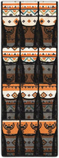 Ethnic Eagle Over the Door Shoe Organizer 12 Large Mesh Pockets Sturdy Oxford Shoe Storage Organizer Hanging Shoe Rack for Closet