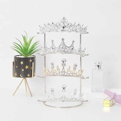 Crown Display Stand, Tiara Display, Headband Display Stand, Hair Accessories Organizer, Crown Storage Organizer Jewelry Holder for Women Girls