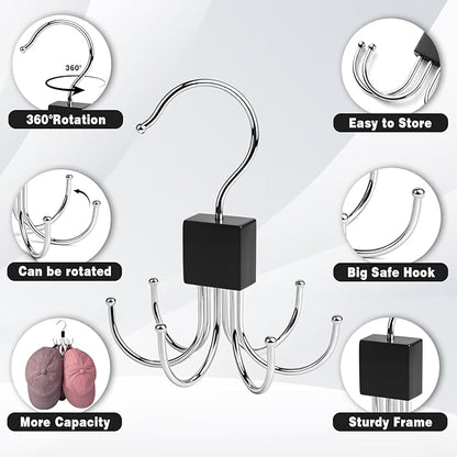2 Pack Cap Hanger for Baseball Caps, Hat Racks for Baseball Caps,Equipped with 6 Adjustable Hooks for Display Closet Organizers