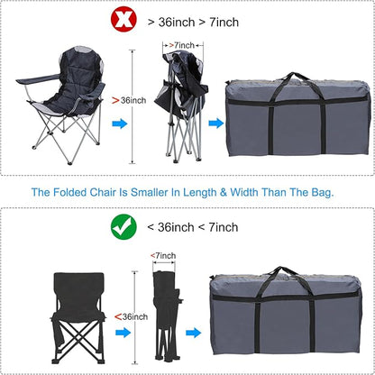 PATIKIL 35" Extra Large Moving Bag for Travel, 210D Oxford Waterproof Storage Bag with Double Zippers Duffle Bag for Storage Packing Home Traveling Camping, Gray (35"x9.8"x19")