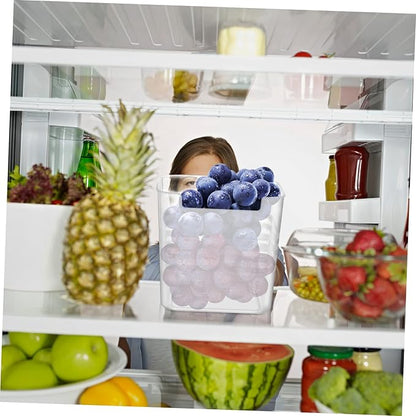 PRETYZOOM 2pcs Beverage Organizer Holder Storage Boxes for Refrigerator Containers for Organizing