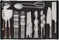 Yieach Black Expandable Silverware Drawer Organizer - Adjust From 11'' to 22'' - Knife,Cutlery,Spoons and Forks Organizer,Large 8 Grid Flatware,Silverware Tray,Utensil Organizer for Kitchen Drawers