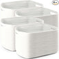 4 Pack Large Storage Baskets for Organizing, 16''Lx12''Wx8''H Woven Baskets for Storage Toys, Towels, Books, and Clothes, Cotton Rope Basket for Shelves with Handle