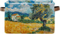 Large Storage Basket Tree Field Farmhouse Painting Storage Bin Cube Canvas Fabric Organizer Handles Collapsible for Clothes Toys Bedroom Decorative
