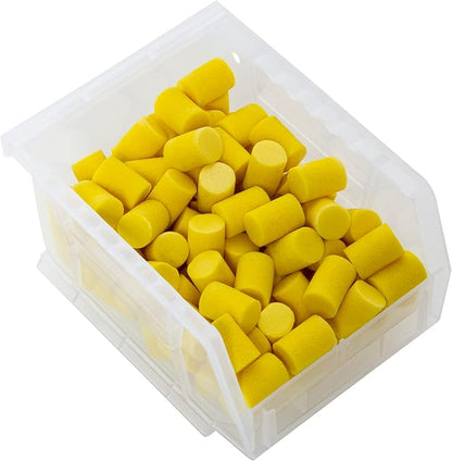 Akro-Mils 30210 AkroBins Plastic Storage Bins,Space-Saving Stackable Bins for Garage,Pantry,Craft Organization,5-Inch x 4-Inch x 3-Inch,Clear,(Pack of 24)