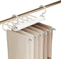 Ergocar Pants Hanger, Saving Space -Saving Metal Wardrobe Storage, Clothes Pants and Hanger, Multi -Function Scarf Storage and Storage Pants Jeans