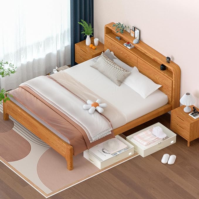 EE-RoomWorld Under Bed Storage with Wheels, No Assemble Required 7.5 inches height Under Bed Storage bins,Large capacity Rolling Underbed Shoe Storage containers，dorm underbed storage drawers