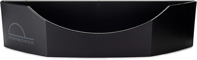 Dome Dock The Original USA-Made Hat Rack and Compact Hat Organizer for Wall Installation, 20 Hat Capacity, Black