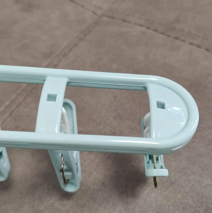 Collapsible Travel Shorts Skirt Shirt Socks Hangers with Clips Foldable Pants Clothes Plastic Suit Hangers Non Slip Closet Blue Organizer Retail Displays
