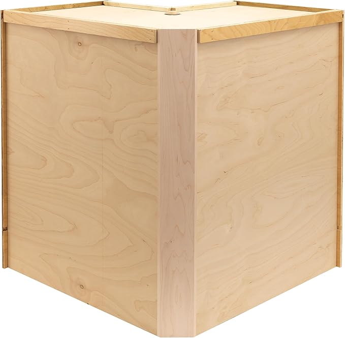 Quicklock RTA (Ready-to-Assemble) | Base Kitchen Cabinets - Shaker Style | Made in America (Rustic Hickory, 18" D x 30" W x 34.5" H Lazy Susan)
