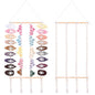 SNOWSTAR Macrame Flat Hair Claw Clip Organizer,Hanging Hair Clip Holder and Storage for Women Girls,Flat Hair Accessorie Hanger Home Decor for Wall,Door,Closet