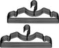 20 Pack Heavy Duty Metal Steel Wire Clothes Hanger, Ultra Slim & Short Neck Hanger,Space Saving Durable Non-Slip Felt Hangers, Closet Organizer for Home Dorm Laundry (Black)