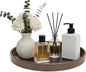 1 Pack 10" Bathroom and Vanity Tray, ABS Bathroom Counter Organizer, Coffee Table Decor for Perfume, Candles, Keys &More. Kitchen Countertop Organizer, Decorative Tray Soap Holder, Brown