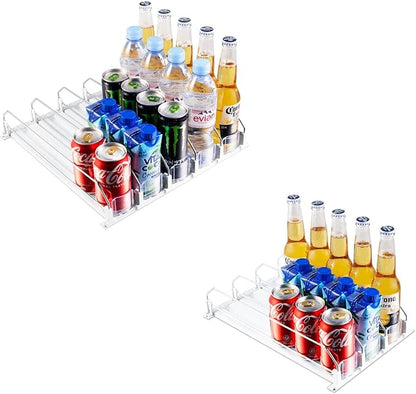Coanto Drink Organizer for Fridge 3 Row&5 Row