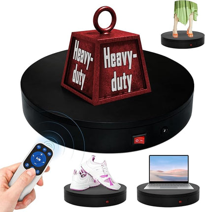 360 Rotating Platform,13.8Inch/35cm Remote Motorized Turntable,400lbs Capacity Motorized Rotating Display Stand Photography Turntable motorized lazy susan Heavy Duty Turntables for Photography,3D Scanner