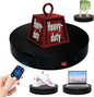 360 Rotating Platform,13.8Inch/35cm Remote Motorized Turntable,400lbs Capacity Motorized Rotating Display Stand Photography Turntable motorized lazy susan Heavy Duty Turntables for Photography,3D Scanner