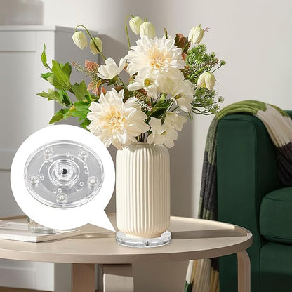 Geesatis 10 Pcs Tiny Lazy Susan 3 inch Acrylic Turntable Organizer Bearings Round Swivel Plate, Smooth Swivel Plate for Kitchen Base Turn Dining Table, Clear