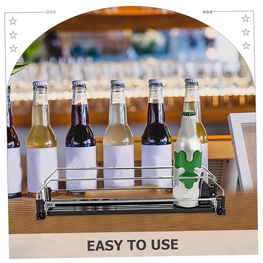 Refrigerator Soda Organizer 2pcs Automatic Pusher Can Dispenser Stackable Can Organizer for Fridge