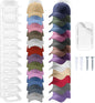 Hat Organizer for Baseball Caps, 1 Pack Hat Rack for Wall, Wall Mounted Adhesive Cap Rack, Hat Holder Hanger Hold Up to 12 Cap, Baseball Hat Storage Organizer for Door, Closet, Bedroom(Cloud White)