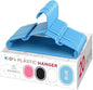 Sharpty Kids Plastic Hangers, Children's Hangers for Baby, Toddler, and Child Clothes - Everyday Standard Use - Ideal for Boys and Girls Closet, Clothing, Pants, Coats, and More - Blue, 20 Pack