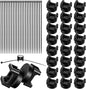 24 PCS Magnetic Zip Tie Mounts, Magnetic Cables Clips Organize and Secure Cable Wires with Powerful Multipurpose Cable Ties Mount Base for Electrical Wire