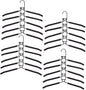 Clothes Hangers Space Saving: 4 Pack 5 in 1 Multi Layer Metal Hanger Racks Non-Slip Foam Padded Heavy Duty Thick Magic Hanger Closet Organizers and Storage for Coat Sweater Suit T-Shirt.