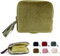 Jewelry Zippered Pocket Case Travel Jewelry Bag Portable Organizer, Tassel Zipper Jewelry Bag (Green)
