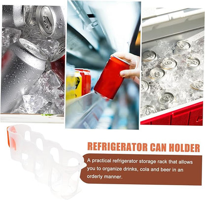 Fridge Beverage Can Dispenser Organizer Stackable Soda Holder for Refrigerator Drink Storage for Kitchen and Bar Versatile Beverage Organizer for Cans