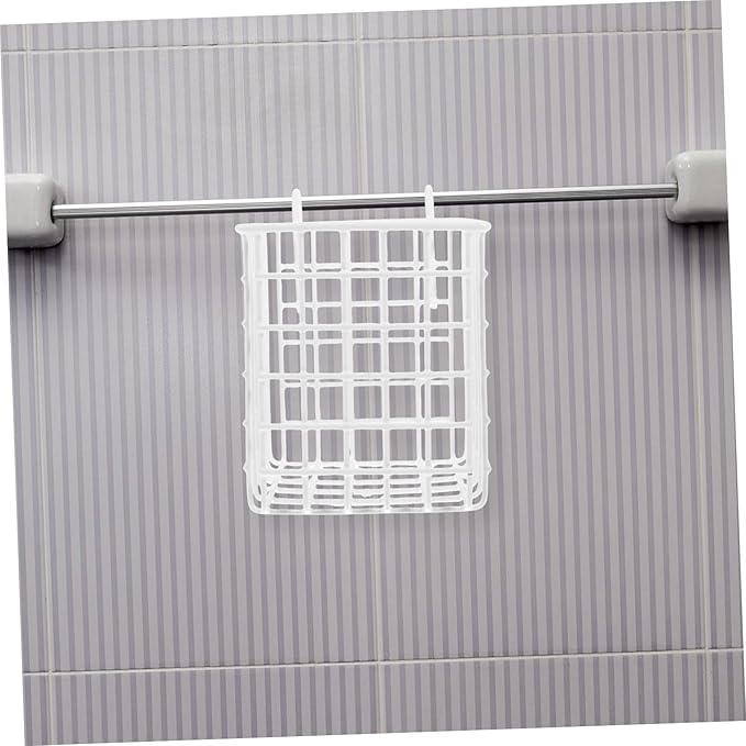 Wire Hanging Basket Storage Rack Hooks Iron Kitchen Organizer Cabinet and Door for Bathroom and Pantry Detachable Design for Easy Access and Use