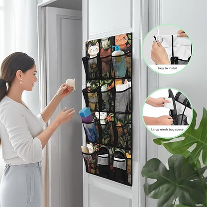Generic Cute Cat Back of The Door Organizer Reusable Over The Door Organizer Bedroom Meet Diverse Storage Needs and Make Finding Things More Convenient and Efficient