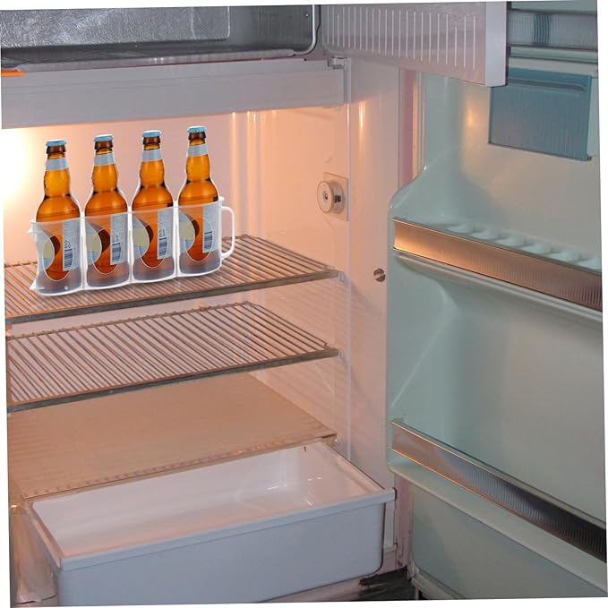 CHILDWEET 2pcs Fridge Can Dispenser Beer Refrigerated Holder Storage Box for Drinks Can Storage for Refrigerator Seasoning Jar Crisper