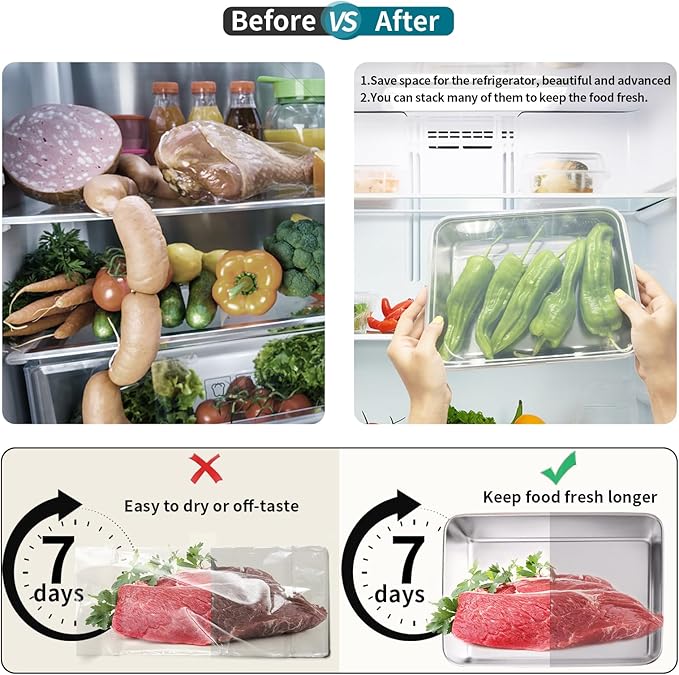 GIUOIDUO stainless steelFood Storage 12-Pack Lunch BoxContainers setsstorage box with lidfreezer FrozenKitchen tra with lidOven plateSide dish plate Freezer & Dishwasher Safe