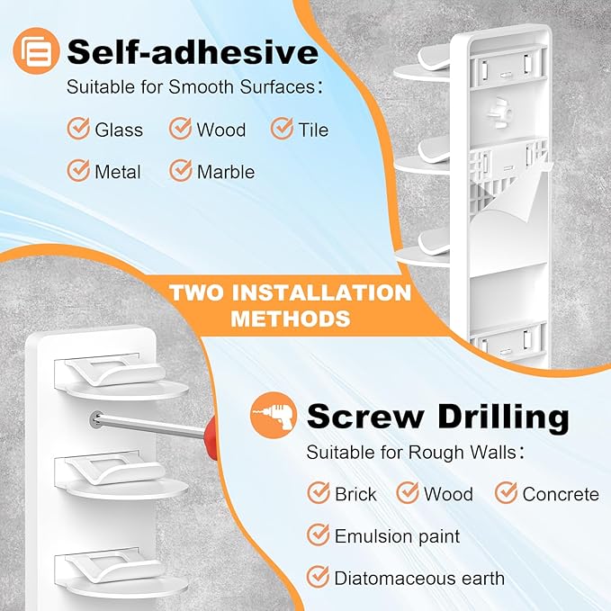 2 Pack Hat Organizer for Baseball Caps, Hat Rack for Wall, Strong Adhesive & Screw-in Cap Holder hat hangers for Closet Door & Bedroom