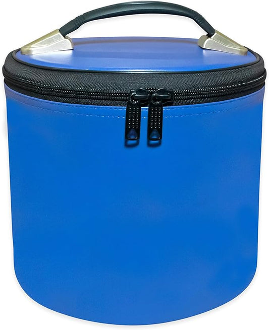 Deluxe Masonic Fez Cap Case Blue – Imitation Leather, Hat Display Storage Box