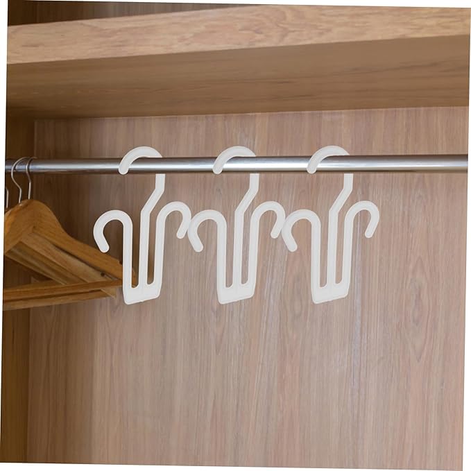 Cabilock 20pcs Plastic Shoe Hangers Modern Slippers Storage Hanging Shoe Organizer