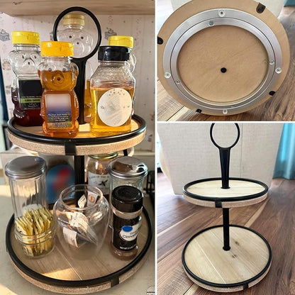 2 Pack 10 Inch Aluminium Alloy Turntable Bearing, Heavy Duty Swivel Turntables Lazy Susan for Round Dining Table, 10" Smooth Swivel Turntable for Lazy Susan Dining Table