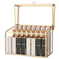 Youdepot Lipstick Organizer Holder - 24 Spaces, Tempered Glass Lip Gloss and Perfume Organizer,Vanity Lipstick Holder and Organizer.