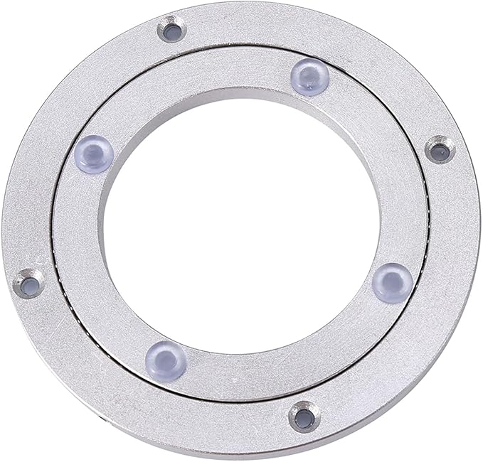 Lazy Susan Bearing, Lazy Susan Hardware Turntable Bearing Lazy Susan Parts Heavy Duty Aluminium Alloy Rotating Bearing Plate Turntable Round Dining Table
