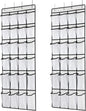 for Hanging Shoe Organizer, Over The Door Shoe Organizer with 24 Mesh Large Pockets