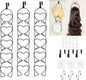 LINFIDITE 15 PCS Baseball Hat Rack Hanger Holder Organizer Flexible Multi Hook Wall Mounted Over Door Cap Display Storage Rack Cap Holder, Closet HangingStorage Rack w Hanging Hook Black