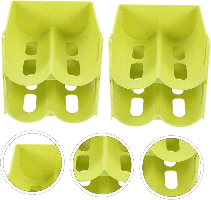 Ciieeo 4pcs Stackable Can Organizer Drink Storage Rack for Refrigerator Pantry Cabinet