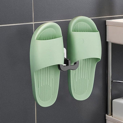 Shoes Holder Hook, Wall Adhesive Slipper Holder, Space-Saving Shoe Hook, Wall-Mounted Flip-Flop Holder, Slippers Hanging Hook Rack, Modern Non-Drilling Footwear Organizer for Entryway, Closet, Dorm