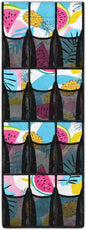 Watermelon Over Door Shoe Organizer Washable Behind the Door Storage with Pockets Scratch Resistant Hanging Rack for Shoes Snacks No Drill Door Hanger Organizer for Kitchen